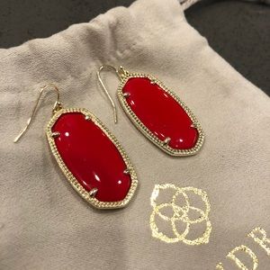 Red Kendra Scott Elle earrings